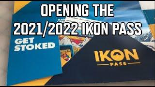 Opening the 2021/2022 Ikon Pass package with new stickers and goodies | skiing and snowboarding