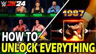 How to Unlock Everything in WWE 2k24 (FAST)