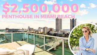 Inside $2.5 MILLION Luxury Island Penthouse in Miami Beach