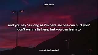 Billie Eilish   everything i wanted Lyrics