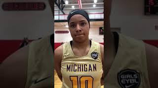 Africentric/Michigan Crossover (EYBL) Nyam Thornton talks to The D Zone after pool play