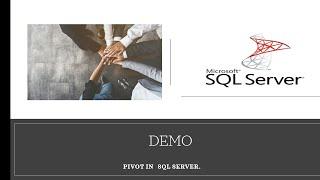 Pivot in sql server