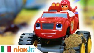 Blaze e le Mega Macchine I super pneumatici di Blaze vs Il gigante robot pasticcere! | Nick Jr.