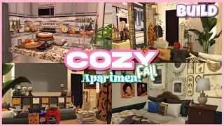 speed decorate a cozy fall apartment with me  | the sims 4