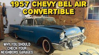 Buying a 1957 Chevy Bel Air Convertible, put away in a Pennsylvania garage since 1982, barn find!