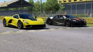 Hennessey Venom F5 2021 vs Bugatti Chiron Super Sport 300+ at Monza Full Course