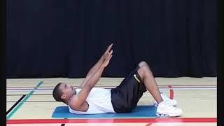 Basketball Training - Core - Ab crunches - hands straight forward