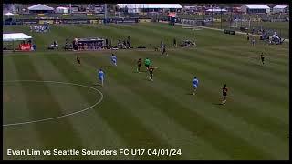 Evan Lim vs  Seattle Sounders FC U17 04/01/24  (Generation Adidas Cup 2024)