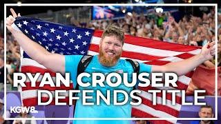 Oregon's Ryan Crouser clinches historic win in shot put final