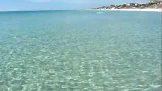 [HD] Beautiful, clear water and white sandy beach off 30A in Walton County, Florida