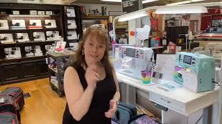 BERNINA Longarm sale will end 5-31-2023. Margaret shows off machines on sale. University of Sewing.