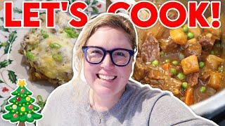 *NEW* CHRISTMAS DAY Cook with Me!Instant Pot Beef Stew, Sausage Gravy Casserole