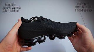 Unboxing - Nike Air Vapormax Flyknit ''Triple Black''