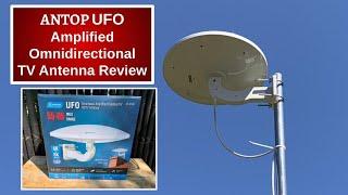 ANTOP TV Antenna UFO Amplified Omnidirectional OTA TV Antenna Review #AntopAT414B #AntopAT133B