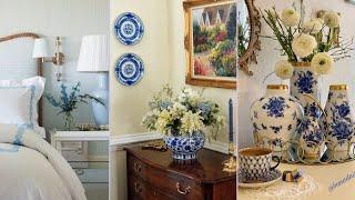 100 Classical Cottage decor inspiration with blue and white accents| Cottage decoration #cottage