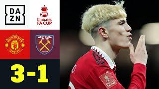 Garnacho in der 90.! Red Devils drehen Partie spät: Manchester United - West Ham 3:1 | FA Cup | DAZN