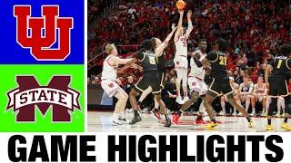 Utah vs Mississippi State Highlights | NCAA Men's Basketball | 2024 College Basketball