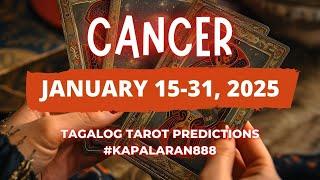 WOW! GOOD NEWS! SHOCKING SUCCESS! ️ CANCER JANUARY 16-31, 2025 TAROT PREDICTIONS #KAPALARAN888