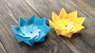 How to make an Origami Water Lily