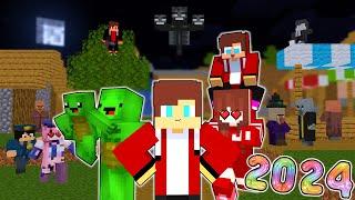 MAIZEN : Animation in 2024 vol2 - Minecraft Parody Animation Mikey and JJ