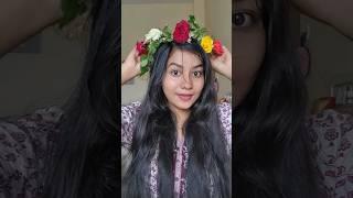 Amazing Way to Make Real Flower Tiara  yo beauty #hairstyle #shorts