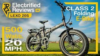 LEXO 20s review: NIMBLE FAT TIRE folding electric bike, BIG battery upgrade