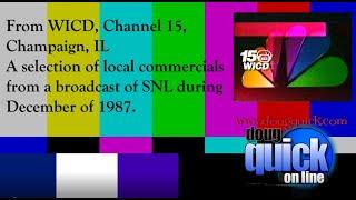 WICD Local Commercials from December 1987