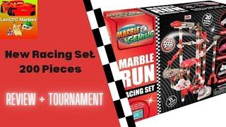 Marble Genius 200 Piece Racing Set Review + Tournament | 200 Pieces | LeviCPC Marbles