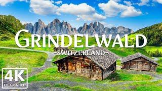 Grindelwald 4K UHD - Explore Switzerland’s Beautiful Mountain Village with Peaceful Music