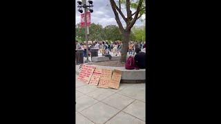 Protest against Israel-Hamas war at UNL