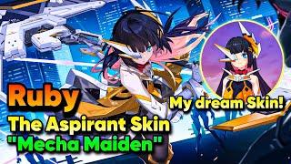 I FINALLY GOT MY DREAM SKIN!| RUBY THE ASPIRANT SKIN “Mecha Maiden” GAMEPLAY | Mobile Legends