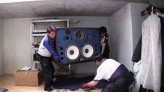 [Old Vid] JBL 4350 Early Model Repro Speakers New Built by KENRICK SOUND Delivered to Mr. Ishibashi