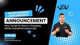 Welcome to Intent Rehab & Performance Physical Therapy: Helping You Move Better & Feel Better.
