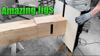 Tenon and Shoulder Jigs for Green Oak Framing