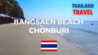 Walking in Chonburi - Thailand [2023] / bangsaen beach 4K 60fps (UHD)