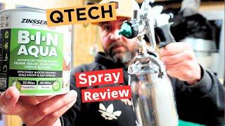 Qtech Q5 HVLP Sprayer + Zinsser BIN Aqua Review, MDF, Spray