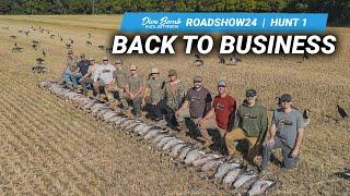 OPENING DAY GOOSE HUNTING: Big Flocks, Big Success! | ROADSHOW24 HUNT 1