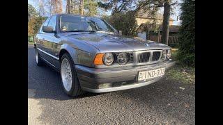 BMW E34 525 TDS (11.1994) arktisgrau-metallic walk around and test drive like a new one