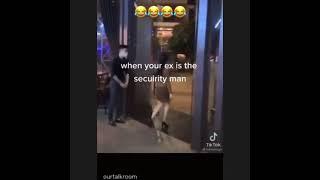 When your ex is the security man