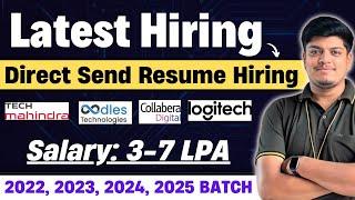 Tech Mahindra, Collabera Digital Hiring | Direct Send Resume | 2022, 2023, 2024, 2025 BATCH