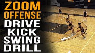 3 Zoom Offense Drills: Drive-Kick-Swing Series To Create & Keep The Advantage