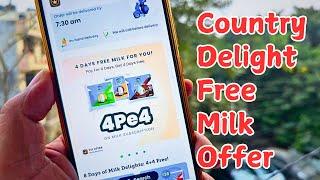 Country delight 4 pe 4 offer, country delight free milk offer, country delight offers 2025 