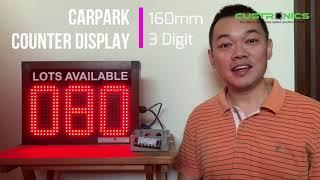 LED Carpark counter Display | LED Number display | Large led display board | Digital Display sign