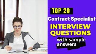 Contract Specialist Interview Questions and Answers for 2024