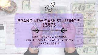 CASH STUFFING $3875 | SINKING FUNDS | CASH ENVELOPES | SAVINGS CHALLENGES | MARCH 2023 #2