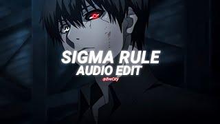 sigma rule - dior [edit audio]