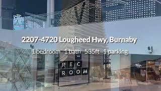 2207 4720 Lougheed Highway Burnaby: Concord Brentwood Luxury Condo for Sale