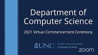 UNC Department of Computer Science Graduation Ceremony