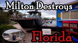 Some Homes Totally Devastated... Hurricane Milton Slams the West Coast of Florida (Alfred Montaner)