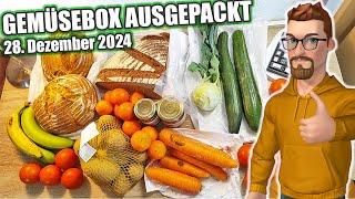 Bunte Gemüse-Box ausgepackt Brot + Obst + Gemüse | Unboxing